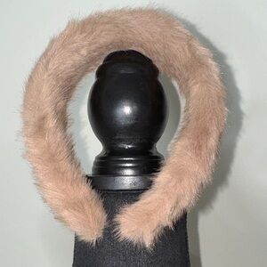 Elegant Tan Faux Fur Headband